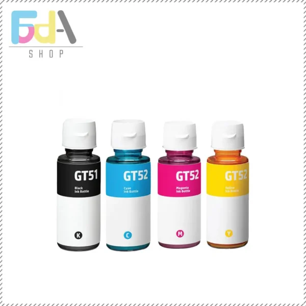 طقم حبر سائل اتش بي 4 لون HP GT51 Black and HP GT52 (C,Y,M)