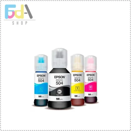 طقم حبر ابسون سائل 4 لون 504 لطابعات ابسون EcoTank
